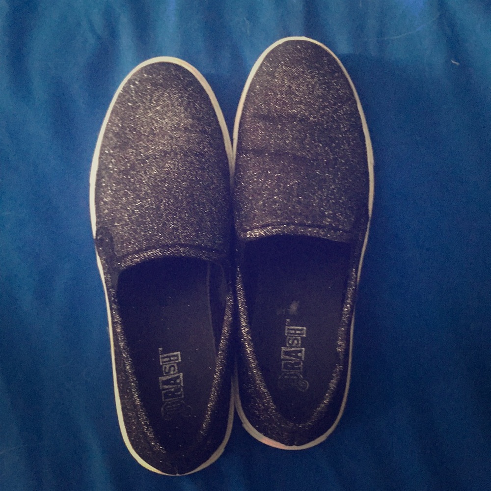 Brash sparkle sneakers.